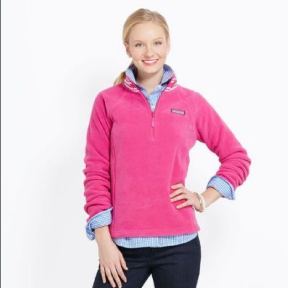 Vineyard Vines Ribbon Neck Fleece Quarter-ZIP